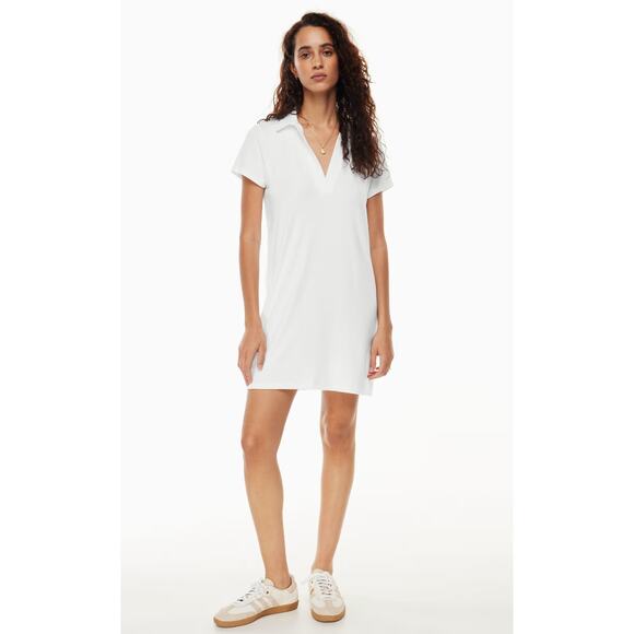 Wilfred Free Aritzia Reef Free Lounge Dress Polo Mini Dress White Size XS - Picture 1 of 7